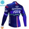 Radtrikot Winter Thermal Fleece Fdj Groupama 2024